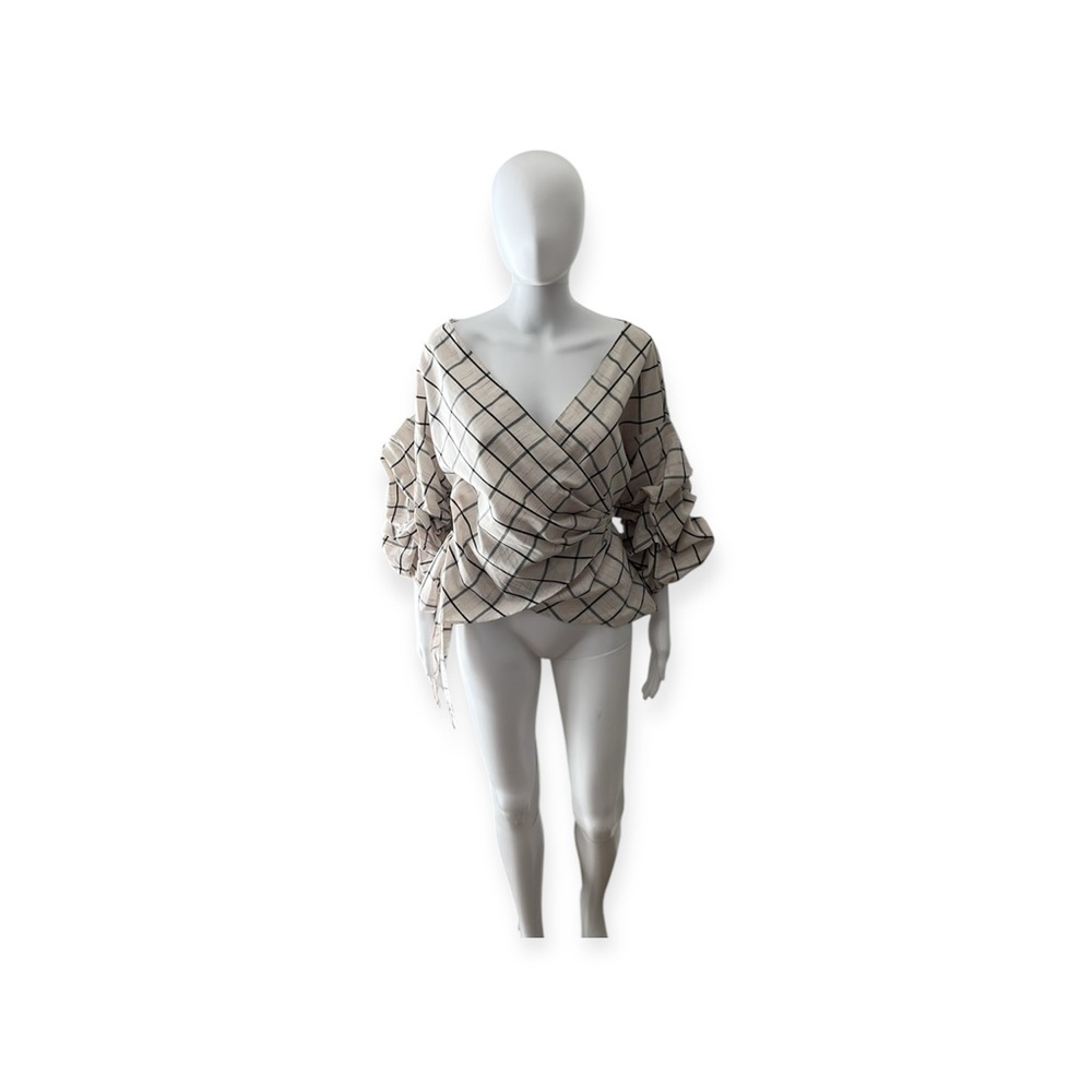 Promesa Plaid Wrap Shirt Size Large